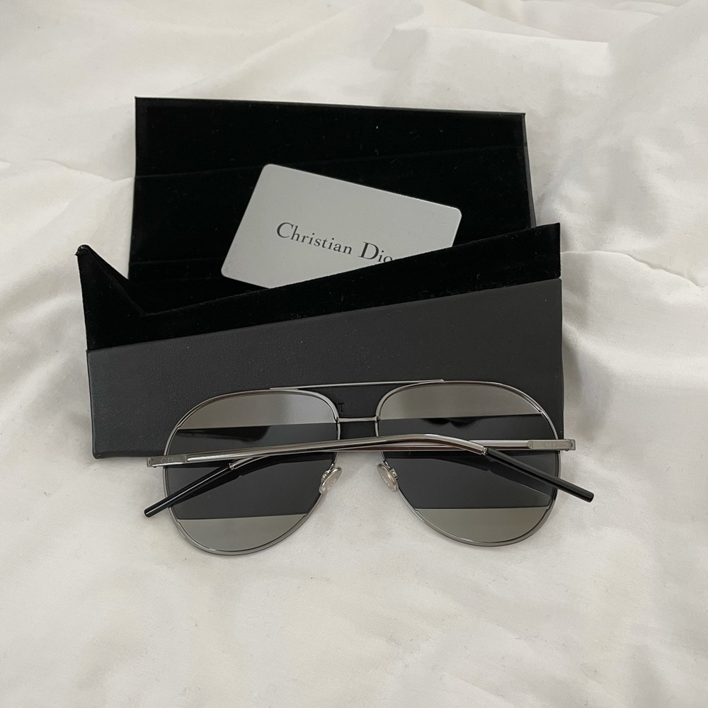 Christian Dior Spilt Aviator Sunglasses - Picture 3 of 6
